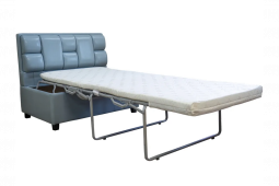 Раскладной диван на кухню Бинго с французской раскладушкой серый