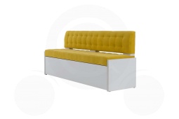 Раскладной диван на кухню Гамбург со спальным местом 7к желтый