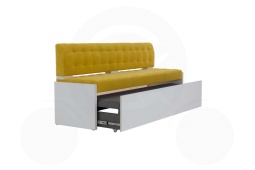 Раскладной диван на кухню Гамбург со спальным местом 7к желтый