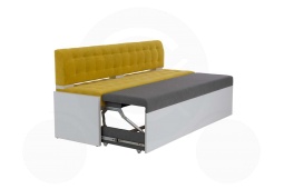 Раскладной диван на кухню Гамбург со спальным местом 7к желтый