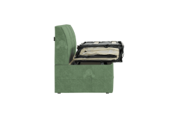 Раскладной диван на кухню Гермес со спальным местом 7к зеленый