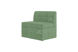 Раскладной диван на кухню Гермес со спальным местом 7к зеленый