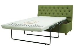 Раскладной диван на кухню Джаз со спальным местом зеленый