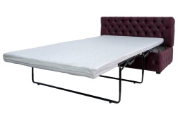 Раскладной диван для кухни Честер со спальным местом дельфин бордовый