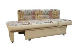 Диван на кухню со спальным местом Фокус с 1 подлокотником бежевый