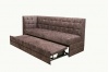 Диван на кухню со спальным местом с боковой спинкой Ульяна-80 коричневый фото 3 