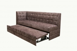 Диван на кухню со спальным местом с боковой спинкой Ульяна-80 коричневый