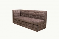 Диван на кухню со спальным местом с боковой спинкой Ульяна-80 коричневый