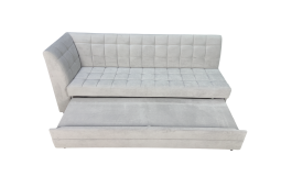 Диван на кухню со спальным местом с боковой спинкой Ульяна-80 серый