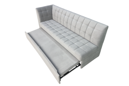 Диван на кухню со спальным местом с боковой спинкой Ульяна-80 серый