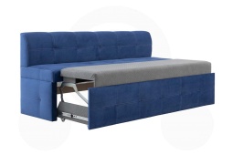 Раскладной диван на кухню со спальным местом Дублин 7к синий