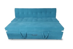 Раскладной диван на кухню прямой Аната-5МД голубой
