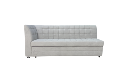 Раскладной диван на кухню прямой с боковой спинкой Ульяна-80 серый