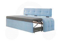 Раскладной диван на кухню со спальным местом Бристоль 7к голубой