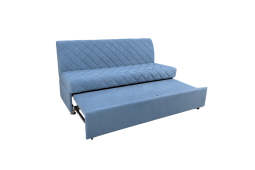 Раскладной диван на кухню прямой Ульяна-18 со спальным местом голубой