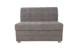 Раскладной диван на кухню прямой Ульяна-80 со спальным местом коричневый