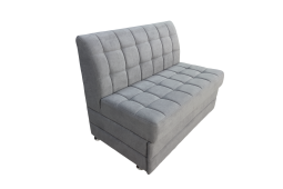 Раскладной диван на кухню прямой Ульяна-80 со спальным местом серый