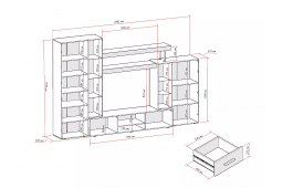 Гостиная Модерн-01 ВТ