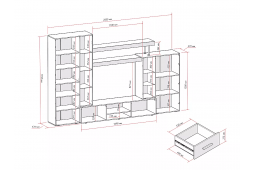 Гостиная Модерн-02 ВТ