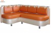 Кухонный угловой диван оранжевый Метро К