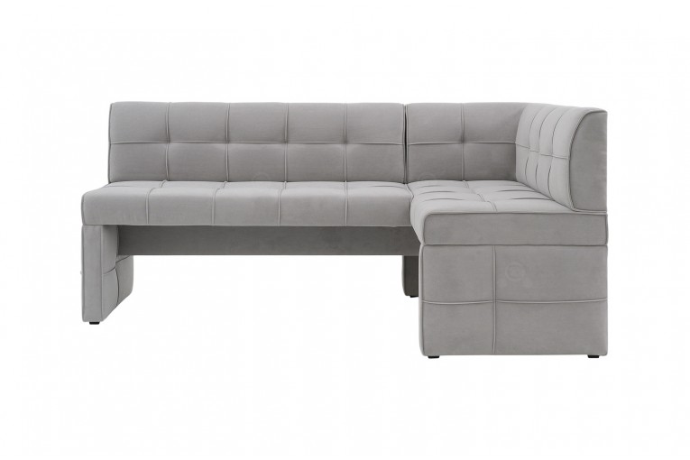Кухонный угловой диван серый Атлас Лайт 7к