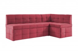 Кухонный угловой диван красный Атлас Плюс 7к со спальным местом