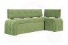 Кухонный угловой диван со спальным местом зеленый Бристоль 7к