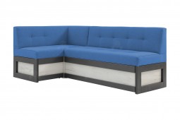 Кухонный угловой диван со спальным местом синий Нойс Плюс 7к