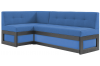 Кухонный угловой диван со спальным местом синий Нойс М 7к