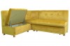 Кухонный угловой диван со спальным местом Сенатор, Замша, Желтый, 1002760