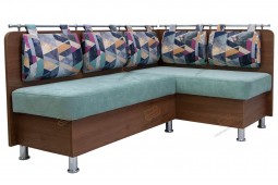 Кухонный угловой диван со спальным местом Сюрприз двухцветный