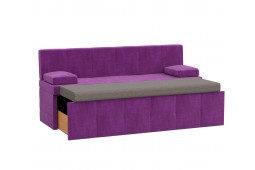 Кухонный прямой диван Лео фиолетовый