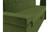 Кухонный угловой диван Деметра правый угол, Микровельвет, Зеленый, 10010039
