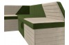 Кухонный угловой диван Дуглас левый угол, Микровельвет, Зеленый, 1005994