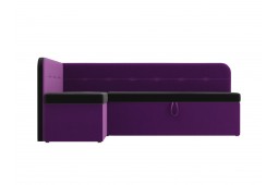 Кухонный угловой диван Форест левый угол фиолетовый