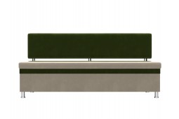 Кухонный прямой диван Стайл зеленый