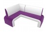 Кухонный угловой диван Кармен левый угол, Микровельвет, Фиолетовый, 1008083