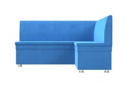 Кухонный угловой диван Уют синий правый угол