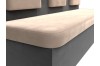 Кухонный прямой диван Маккон 3-х местный серый