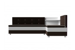 Кухонный угловой диван Милан правый угол коричневый