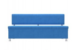 Кухонный прямой диван Стайл голубой