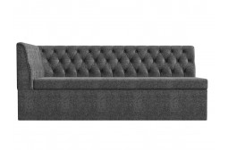 Кухонный диван Маркиз с углом слева серый