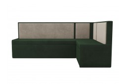Кухонный угловой диван Кристина правый угол зеленый