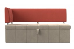 Кухонный прямой диван Стоун с углом левый