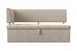 Кухонный прямой диван Стоун с углом бежевого цвета