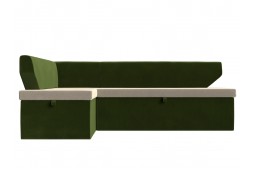 Кухонный угловой диван Омура левый угол зеленый