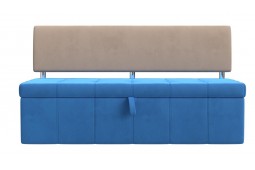 Кухонный прямой диван Стоун голубой
