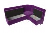 Кухонный угловой диван Кантри правый угол фиолетовый