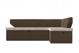Кухонный угловой диван Омура правый угол коричневый