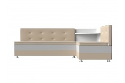 Кухонный угловой диван Милан правый угол бежевый